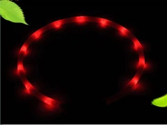 Pet Style LED нашийник світлодіодний для котів з USB зарядкою 35-50 см Червоний