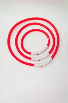 Pet Style LED нашийник світлодіодний для котів з USB зарядкою 35-50 см Червоний