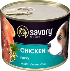 Упаковка вологого корму для собак Savory Dog All breeds Puppy курка 200 г х 6 шт (2700000029855)