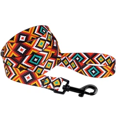 Повідець Для Собак Bronzedog Urban Tribal Нейлоновий Помаранчевий 10 мм 152 см (59/1375)