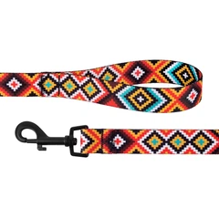 Повідець Для Собак Bronzedog Urban Tribal Нейлоновий Помаранчевий 10 мм 152 см (59/1375)