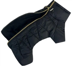 Зимовий комбінезон для собак на блискавці Dogs Bomba Comfort NEW чорний R-68 9р