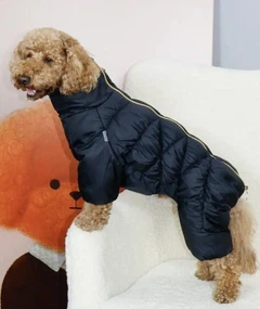 Зимовий комбінезон для собак на блискавці Dogs Bomba Comfort NEW чорний R-68 9р
