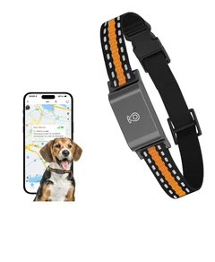 Bark GPS нашийник для собак і кішок LT С09 (Оrаngе) нашийник з GPS трекером, водонепроникний, Sім-карта, компактний