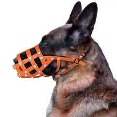 Barksi Намордник Bronzedog Водовідштовхувальний Биотановый Німецька Вівчарка мала, Малінуа Помаранчевий 28 х 10 см (4911)