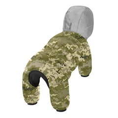 Комбінезон для собак WAUDOG Clothes, малюнок "Мілітарі", S32, 47-50 см, С 30-33 см