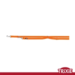 Повідець-перестібка для собак Trixie 200518 Premium нейлон папайя M-L 2 м/20 мм (TX-200518) 4053032017429