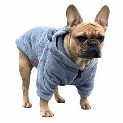 Одяг для собак "Teddy Sweatshirt Grey". SKU 004789. Розмір L. Your Stylish Hunter. Худі для собак для французського бульдога, мопса, спанієля та інших.