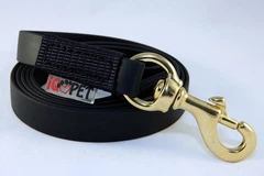 IQ Pet Повідець біотановий з ручкою, латунь 2м black