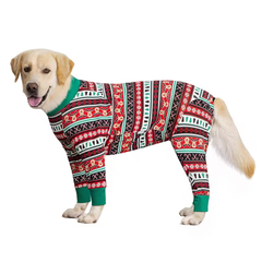 Піжама/попона для собак MIAODODO D15 Christmas striped, XS