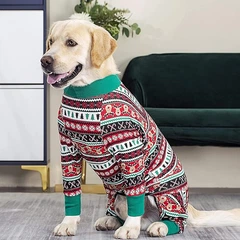 Піжама/попона для собак MIAODODO D15 Christmas striped, XS