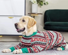 Піжама/попона для собак MIAODODO D15 Christmas striped, XS