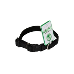 Нашийник з прогумованної стрічки підшитий Lucky Pet Чорний, 2 см/25-35 см