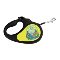 Collar Повідець-рулетка для собак WAUDOG R-leash, малюнок "Рік та Морті 2", L, до 50 кг, 5 м, світловідбиваюча стрічка чорний