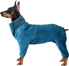 Флісовий комбінезон для собак Derby Blue, M Синій