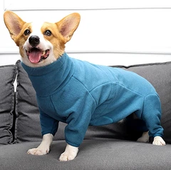 Флісовий комбінезон для собак Derby Blue, M Синій