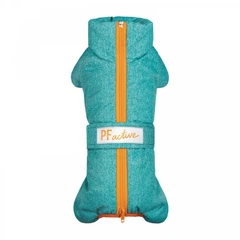 Комбінезон для собак Pet Fashion Cold бірюзовий на зиму з поліестеру розмір XS