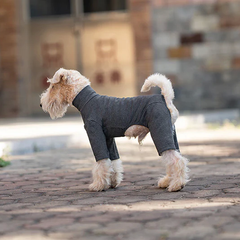 Vpetbr Базовий комбінезон/піжама для собак V.PET.B.R. Dog Jumpsuit CF36 Dark Grey, XL