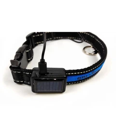 Нейлоновий нашийник для собак, що світиться DogClub Solar LUX L(50-60 см) Blue