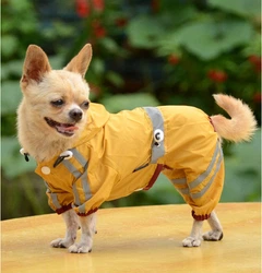 Комбінезон дощовик для собак Pet Style "Professional" Жовтий S
