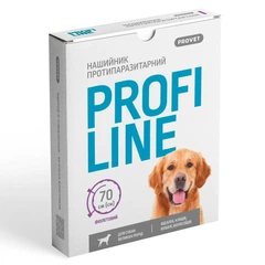 Нашийник для великих собак Provet Profiline інсектоакарицидний фіолетовий 70 см (MLZ11134)