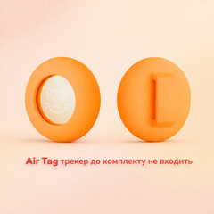 Без бренду М’який тримач для нашийника з відділенням під AirTag помаранчовий