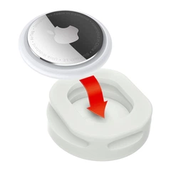 AirTag чохол для нашийників та шлей, силіконовий, WAUDOG Silicone, світлонакопичувальний, Ш 15-35 мм 5040