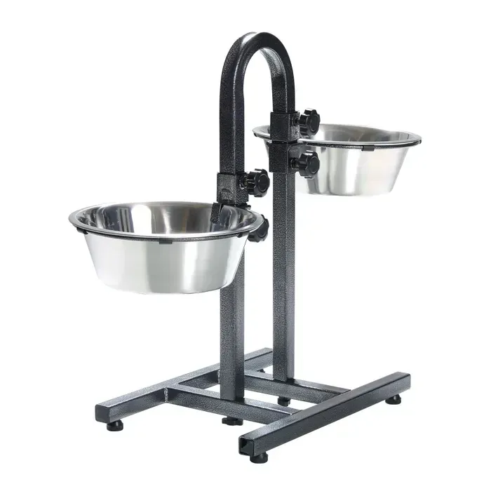 Стійка з мисками для собак Trixie 2 x 2,8 л / 24 см, h=43 см
