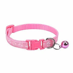 Нашийник для котів Pet Style "Лапка" 19-33 см Рожевий
