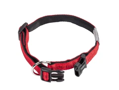 М'який нашийник для собак з чутливою шкірою Soft Grip Collar Nobby S-M: 20 мм, ОШ 30-45 см Червоний