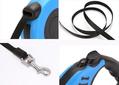 Без бренду Повідець-рулетка для собаки XS OCPO393_blue_gray блакитний-сірий