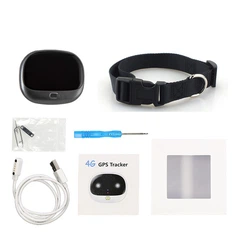 Smart Band GPS трекер для собак GPS Tracker V43 з відстежуванням (Чорний)
