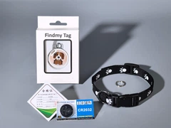 Без бренду Вluетоотн-трекер для собак Findmy Tag Dog (мікро, 9 грамів, IP65)