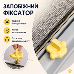 Без бренда Бігове колесо (тренажер) для котів, безшумна котяча доріжка 79×84×34 см OFC Gen5 Gray