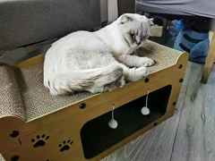 Кігтеточка для котів з будиночком Purlov
