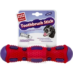 Іграшка для собак GiGwi Toothbrush Stick з ефектом тріску, термопластична гума, 21 см