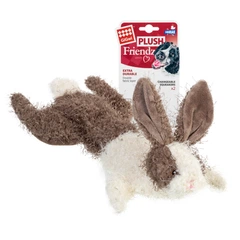 Іграшка для собак GiGwi Plush Заєць, шкурка з пискавкою, текстиль, 47 см (75353)