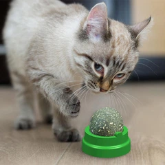 Без бренду Іграшка кулька лизун для кота Котяча м'ята Green