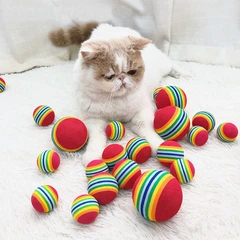 Без бренду М'ячик для котів Rainbow 2 штуки