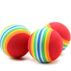 Без бренду М'ячик для котів Rainbow 2 штуки