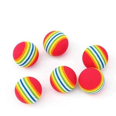 Без бренду М'ячик для котів Rainbow 2 штуки