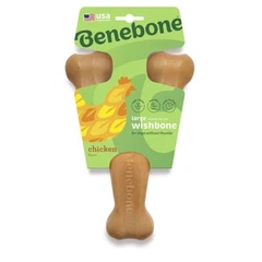 Benebone Wishbone Chicken іграшка міцна для гризіння Важіль, зі смаком курки, розмір MEDIUM, для собак вагою до 27 кг
