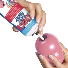 Міцна гумова іграшка для цуценят KONG Puppy, Medium, pink