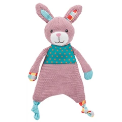 Іграшка для цуценят Trixie Junior кролик з пискавкою та шелестом текстиль/плюш 28 см (MLZ9126)