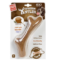 Іграшка для собак Ріг жувальний GiGwi Wooden Antler, дерево, полімер, XS