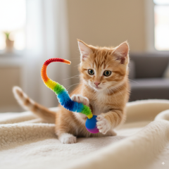 Без бренду М'ячик-гусениця для активних ігор котика Cat's Ball Caterpillar
