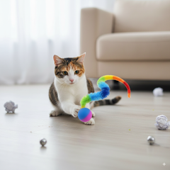 Без бренду М'ячик-гусениця для активних ігор котика Cat's Ball Caterpillar