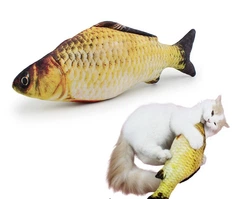 Без бренду М'яка іграшка для тварин Carp Fish 20 см