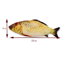 Без бренду М'яка іграшка для тварин Carp Fish 20 см