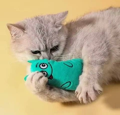 Ukc Іграшка для котів мишка з м'ятою Бірюзова